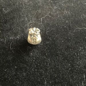 Pandora retired Silver Money Bag Charm